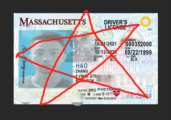 正面.png 美国马萨诸塞州驾驶证正反面高清图 北美